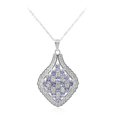 Tanzanite Silver Necklace