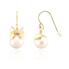 White Freshwater Pearl Silver Earrings