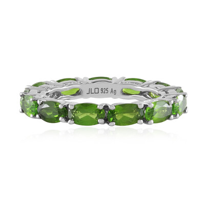 Russian Diopside Silver Ring