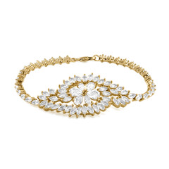 White Topaz Silver Bracelet