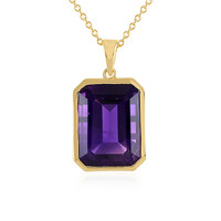 Zambian Amethyst Silver Necklace