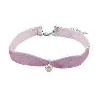 White Freshwater Pearl Silver Necklace