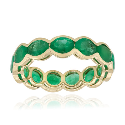 9K Zambian Emerald Gold Ring