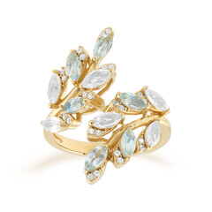 White Topaz Silver Ring
