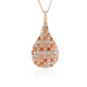 Orange Zircon Silver Necklace (KM by Juwelo)