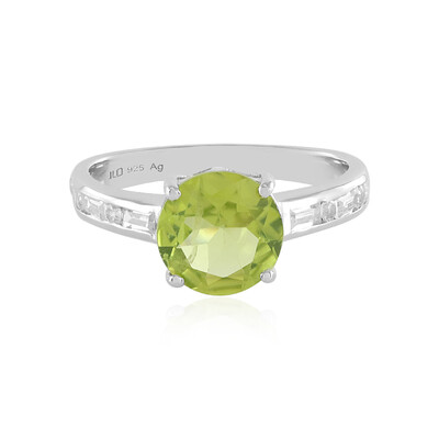 Peridot Silver Ring (Adela Silber)