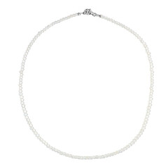 White Topaz Silver Necklace