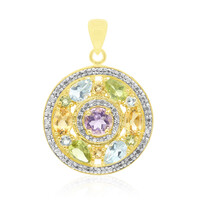 Amethyst Silver Pendant