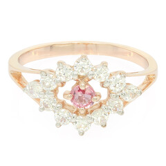 Padparadscha Sapphire Silver Ring