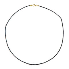 9K Black Diamond Gold Necklace