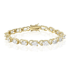 White Topaz Silver Bracelet