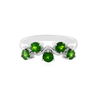 Russian Diopside Silver Ring