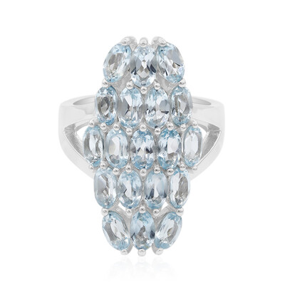 Sky Blue Topaz Silver Ring
