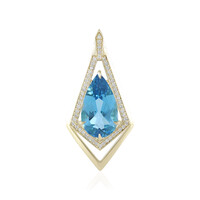 9K Marambaia Topaz Gold Pendant (de Melo)