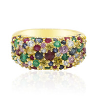 9K Blue Sapphire Gold Ring (Adela Gold)