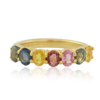 Fancy Sapphire Silver Ring