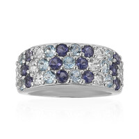 Iolite Silver Ring