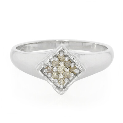 Chocolate Diamond Silver Ring
