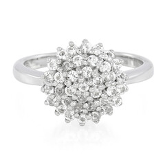 White Topaz Silver Ring