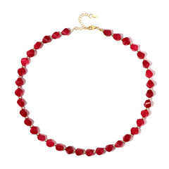 Fuchsia Quartz Silver Necklace