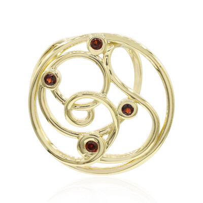 Mozambique Garnet Silver Pendant (MONOSONO COLLECTION)