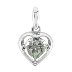 Green Amethyst Silver Pendant (Remy Rotenier)