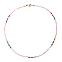 Rose Quartz Silver Necklace