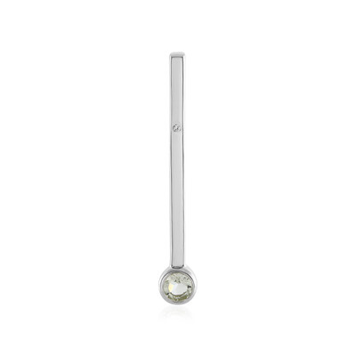 Green Amethyst Silver Pendant (MONOSONO COLLECTION)