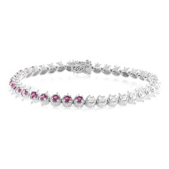 Rhodolite Silver Bracelet (Dallas Prince Designs)