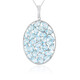 Sky Blue Topaz Silver Necklace