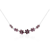 Rhodolite Silver Necklace