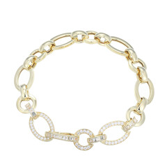 White Topaz Silver Bracelet (Adela Silber)