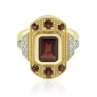 Mozambique Garnet Silver Ring