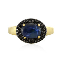 Blue Star Sapphire Silver Ring