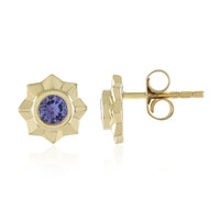 9K AAA Tanzanite Gold Earrings (de Melo)