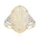 18K Brazilian White Opal Gold Ring
