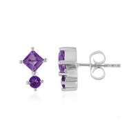Amethyst Silver Earrings