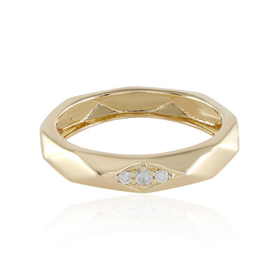 9K I2 (H) Diamond Gold Ring (de Melo)