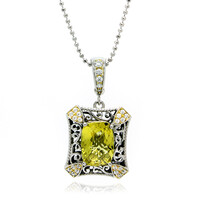 Ouro Verde Quartz Silver Necklace (Dallas Prince Designs)
