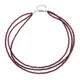 Mozambique Garnet Silver Necklace
