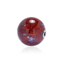 Indonesian Fire Chalcedony Silver Pendant