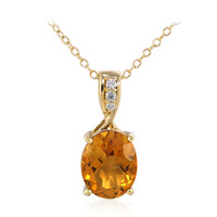 Madeira Citrine Silver Necklace