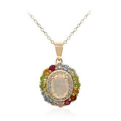 Welo Opal Silver Necklace