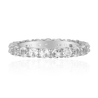 White Topaz Silver Ring