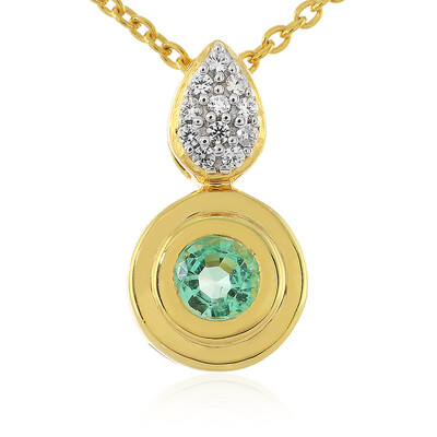 Colombian Emerald Silver Necklace