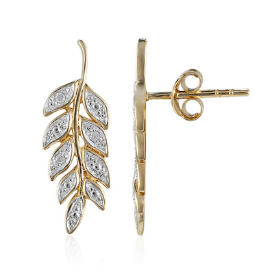 I3 (I) Diamond Silver Earrings