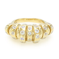 Rainbow Moonstone Silver Ring