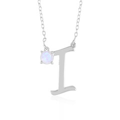 Rainbow Moonstone Silver Necklace