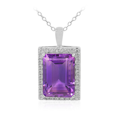 Amethyst Silver Necklace