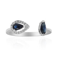 10K Ceylon Blue Sapphire Gold Ring
